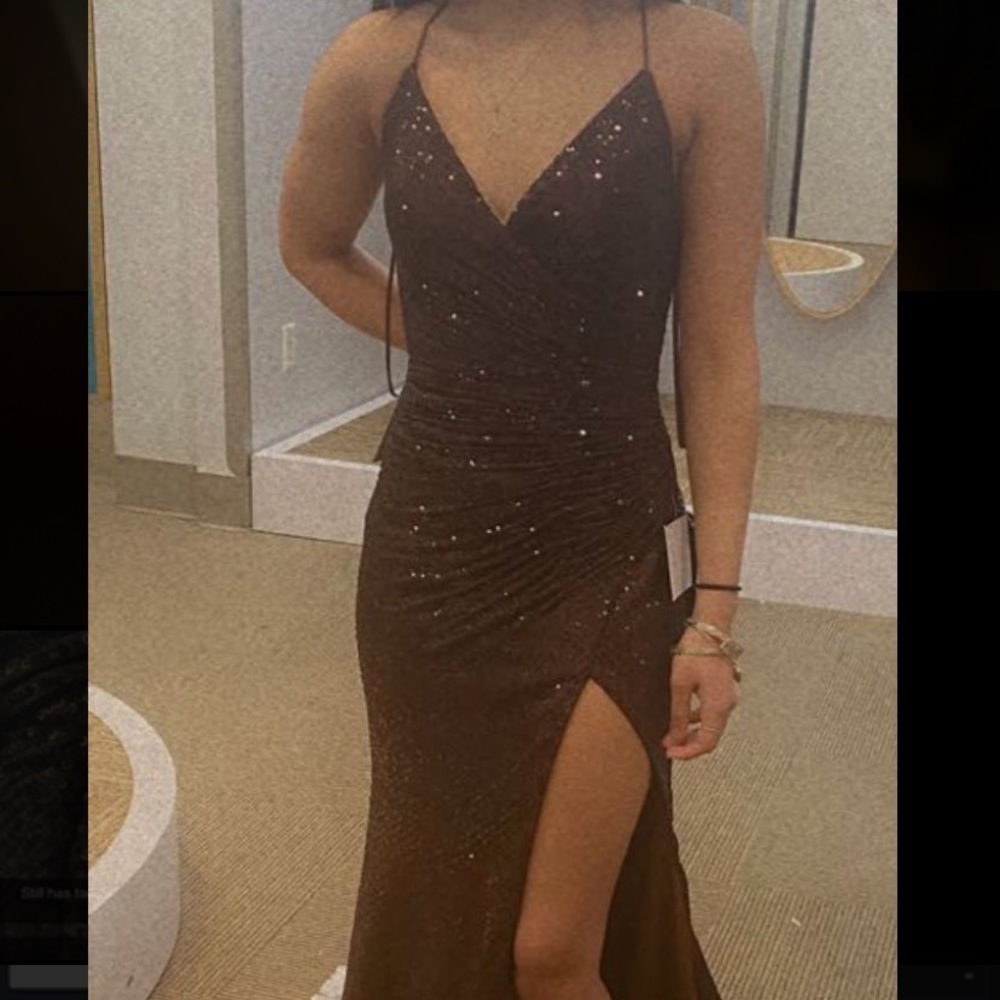 Mahogany prom dress, sz XS